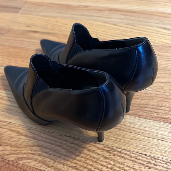 Size 8 black leather booties. - Picture 3 of 6